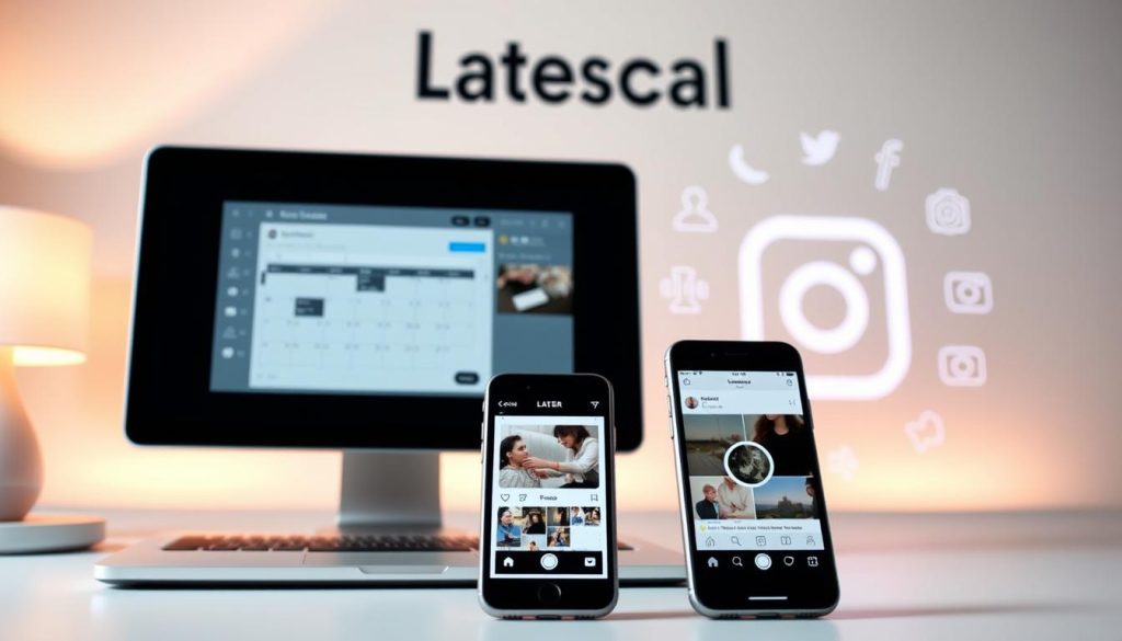 Later visual content planning tool for Instagram scheduling